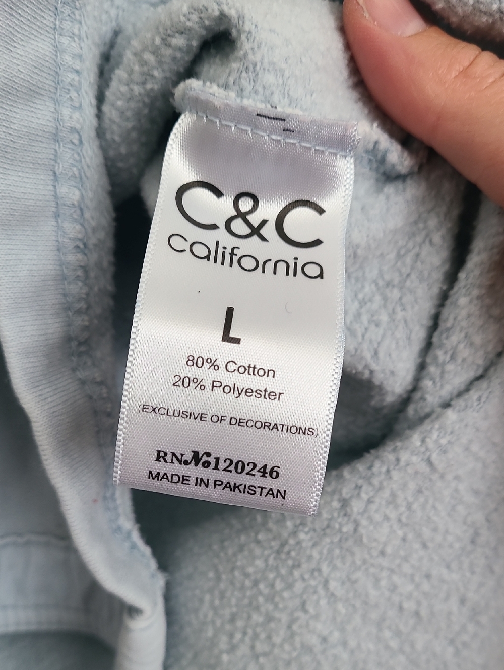C&C Light Blue Button-Front Pocket Heavy Over Shirt - Picture 4 of 10